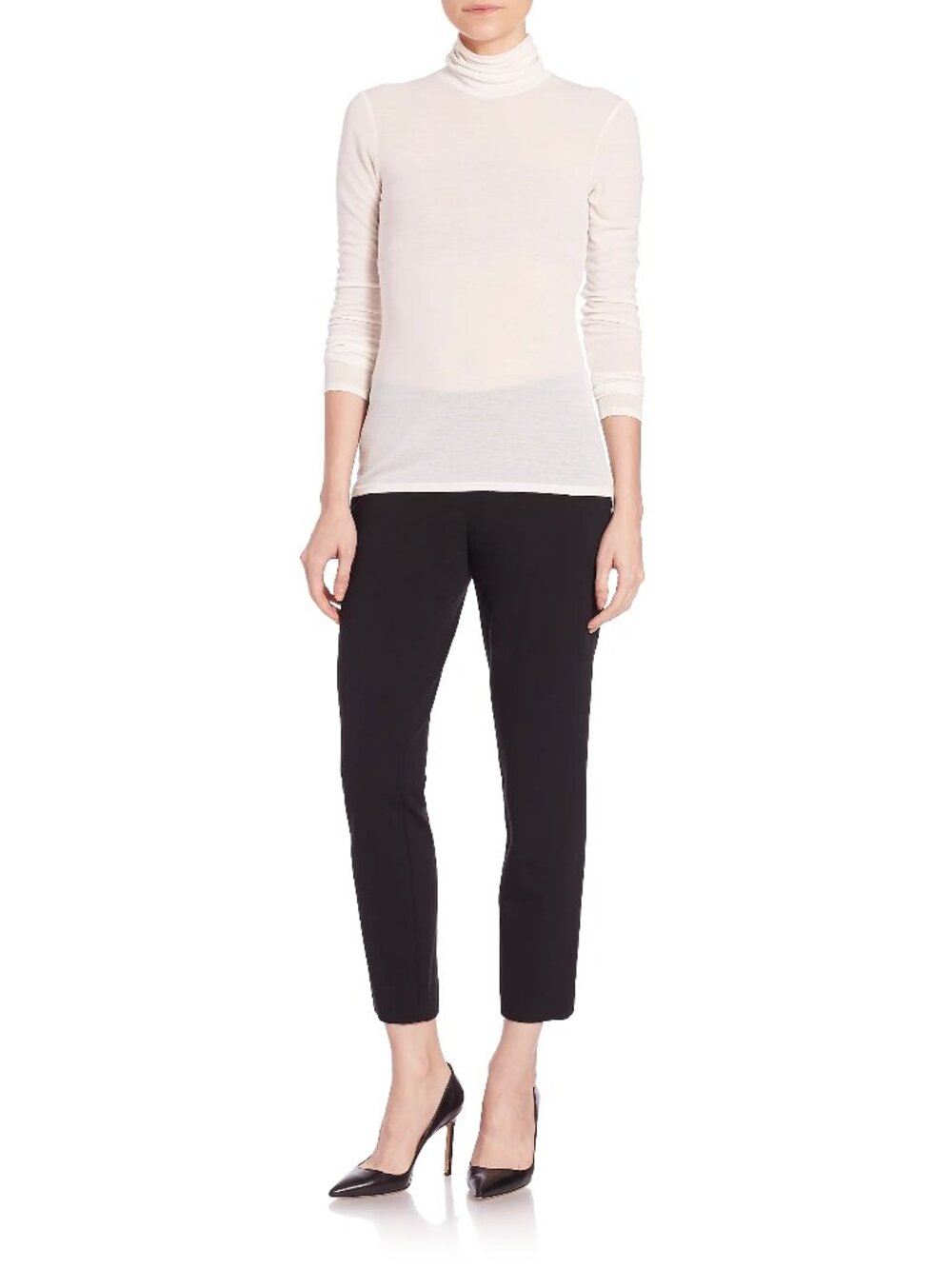 Theory Thaniel Twill Slim Cropped Pants Black Size 2